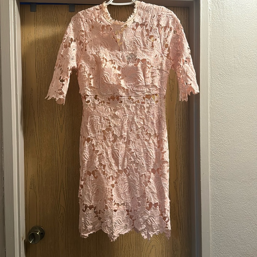 Pink dress- Size Medium- worn once for wedding